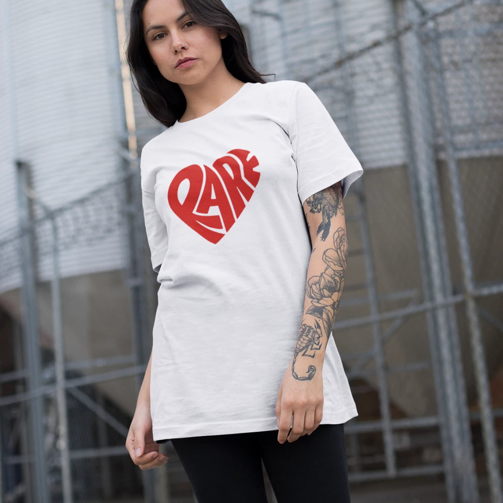 
                      
                        Rare Heart Oversized Tshirt - White
                      
                    