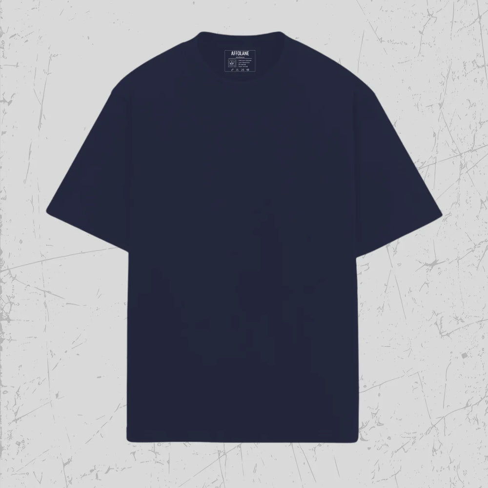 
                      
                        Unisex Oversized Solid Tshirt - Navy Blue
                      
                    