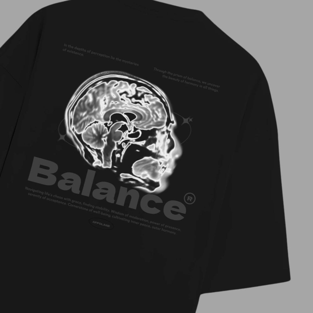 
                      
                        Balance Unisex Oversized Tshirt - Black
                      
                    