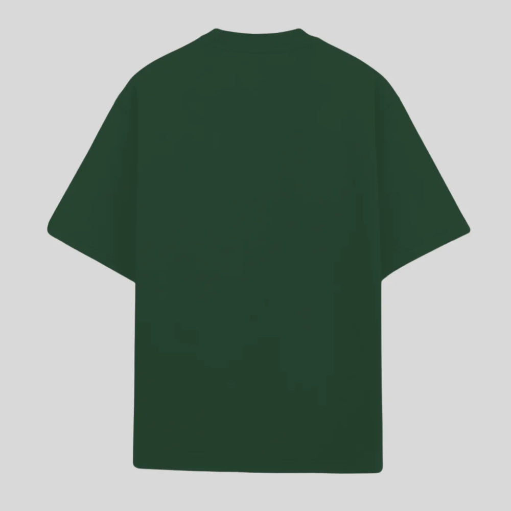 
                      
                        Unisex Oversized Solid Tshirt - Bottle Green
                      
                    