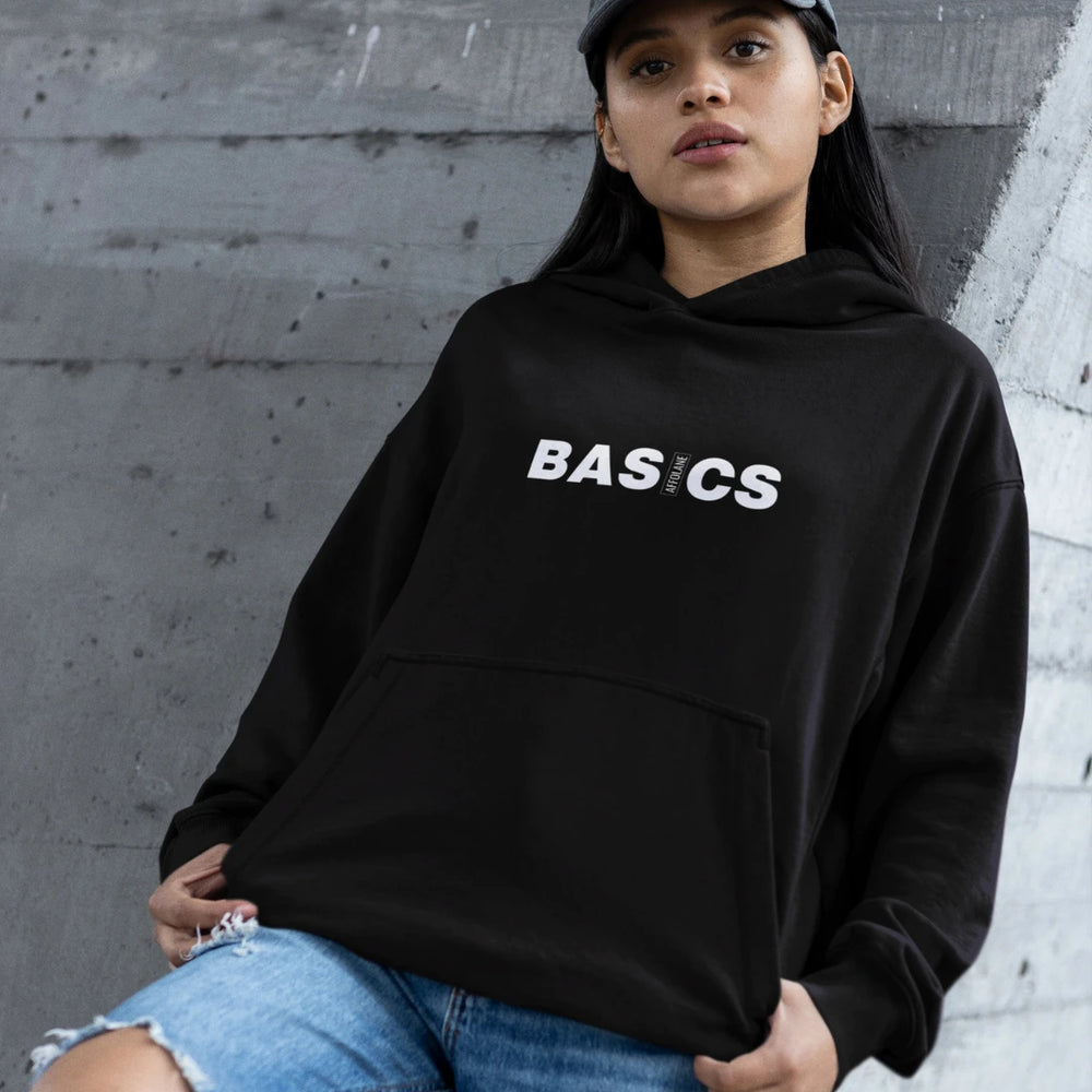 Just a Basic Unisex Oversized Hoodie - Black