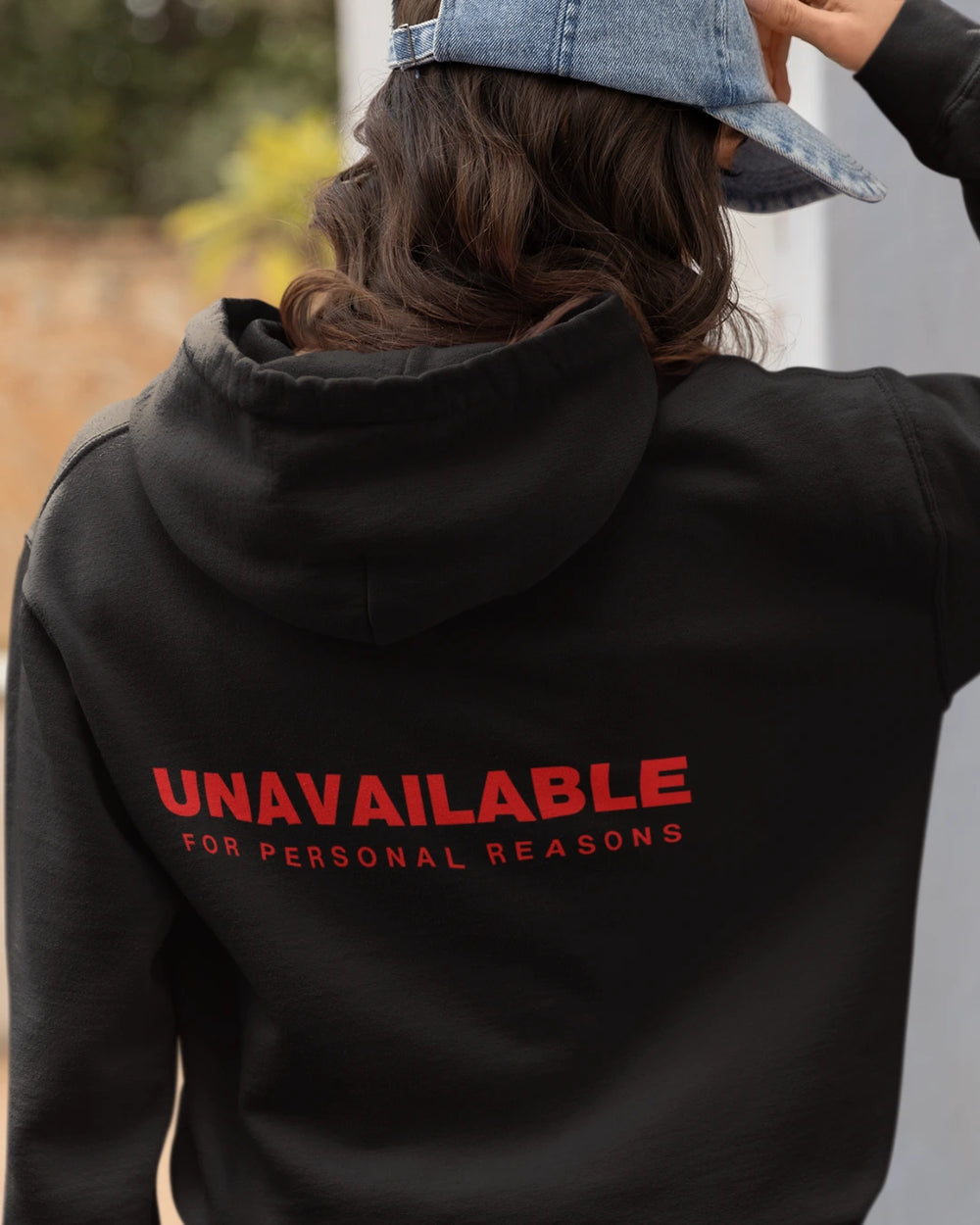 Unavailable for Personal Reasons Unisex Hoodie - Black