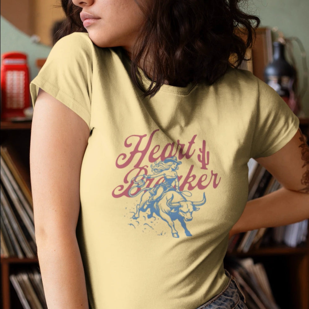 Heart Breaker Regular Tshirt - Beige