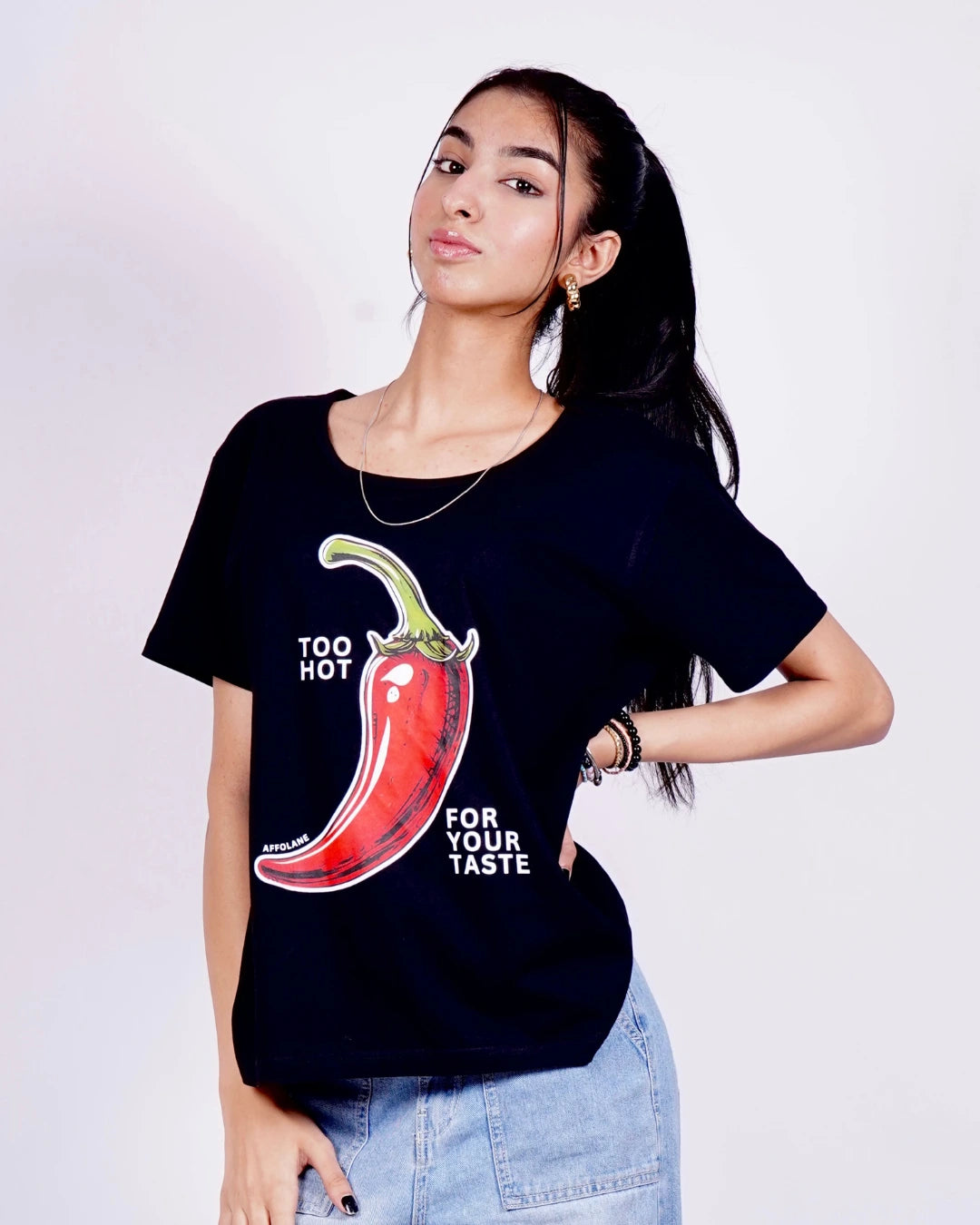 Too Hot For Your Taste Regular Tshirt - Black