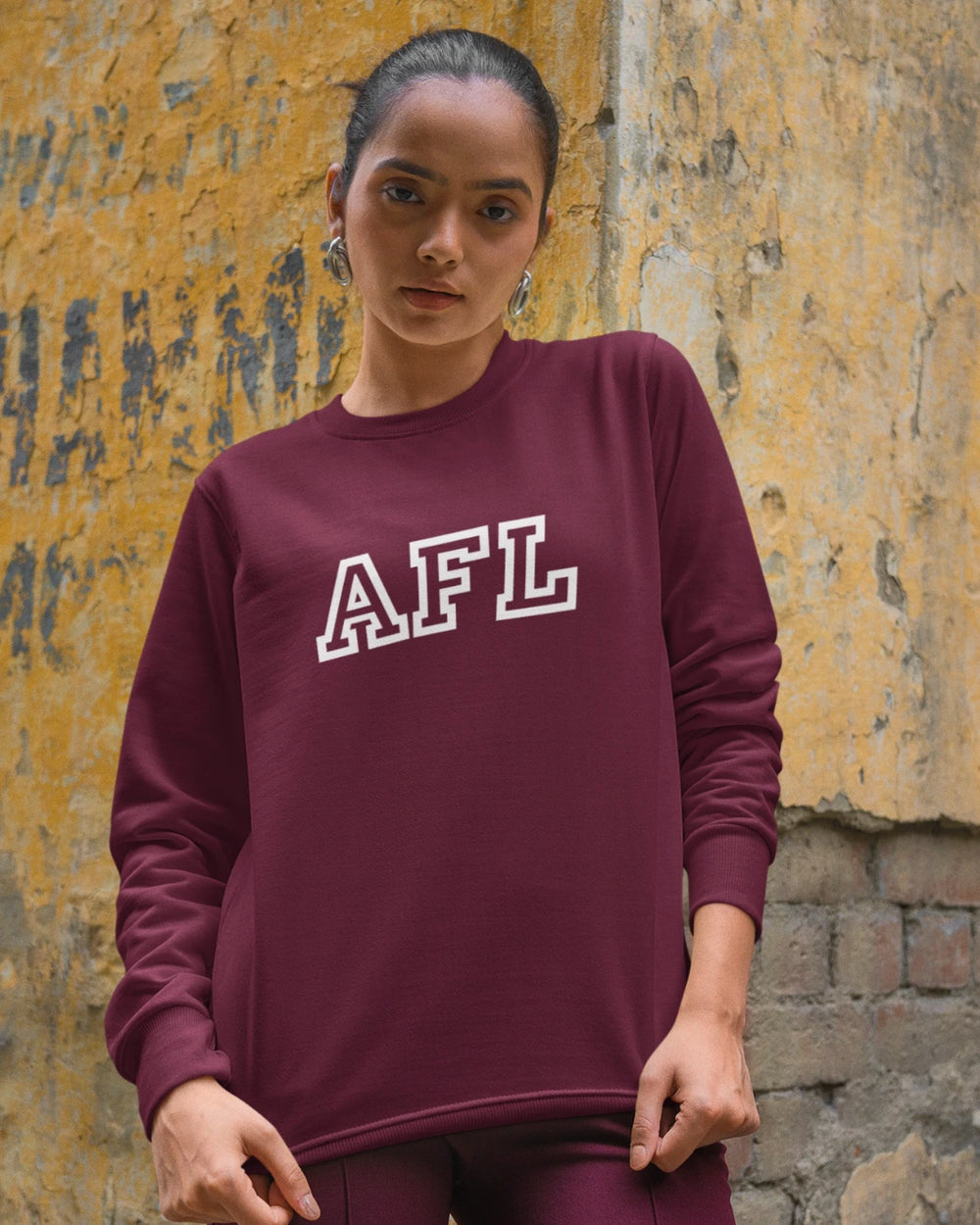 AFL Unisex Sweatshirt - Maroon