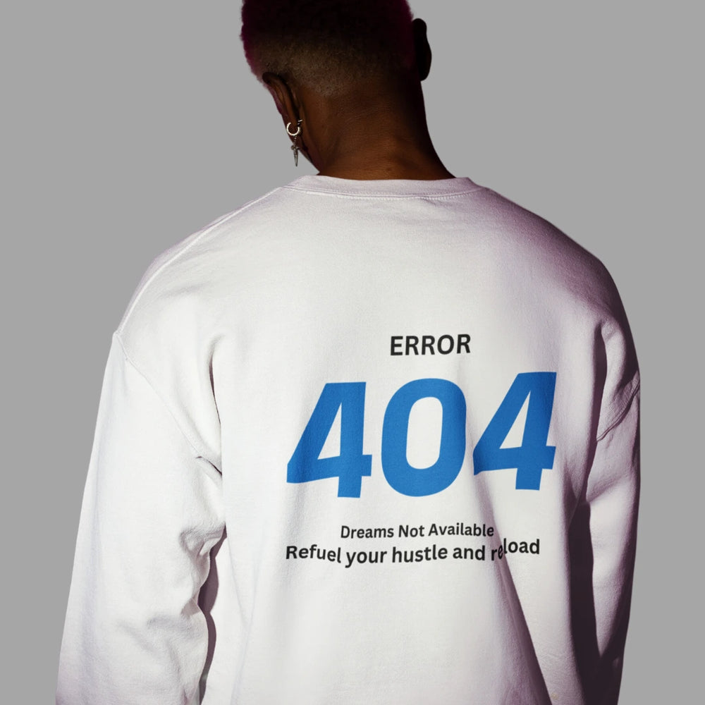 Error 404 Unisex Sweatshirt - White