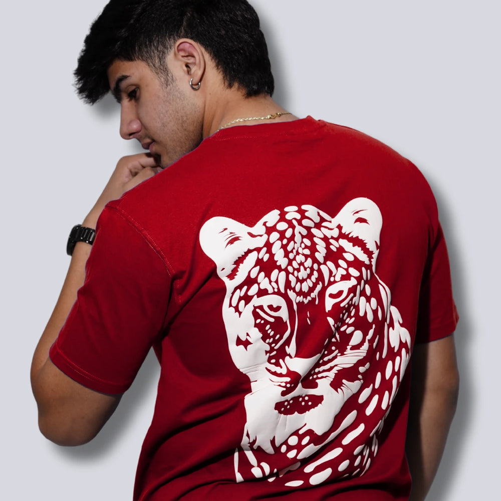 
                      
                        Leopard Puff Print Unisex Oversized Tshirt - Red
                      
                    