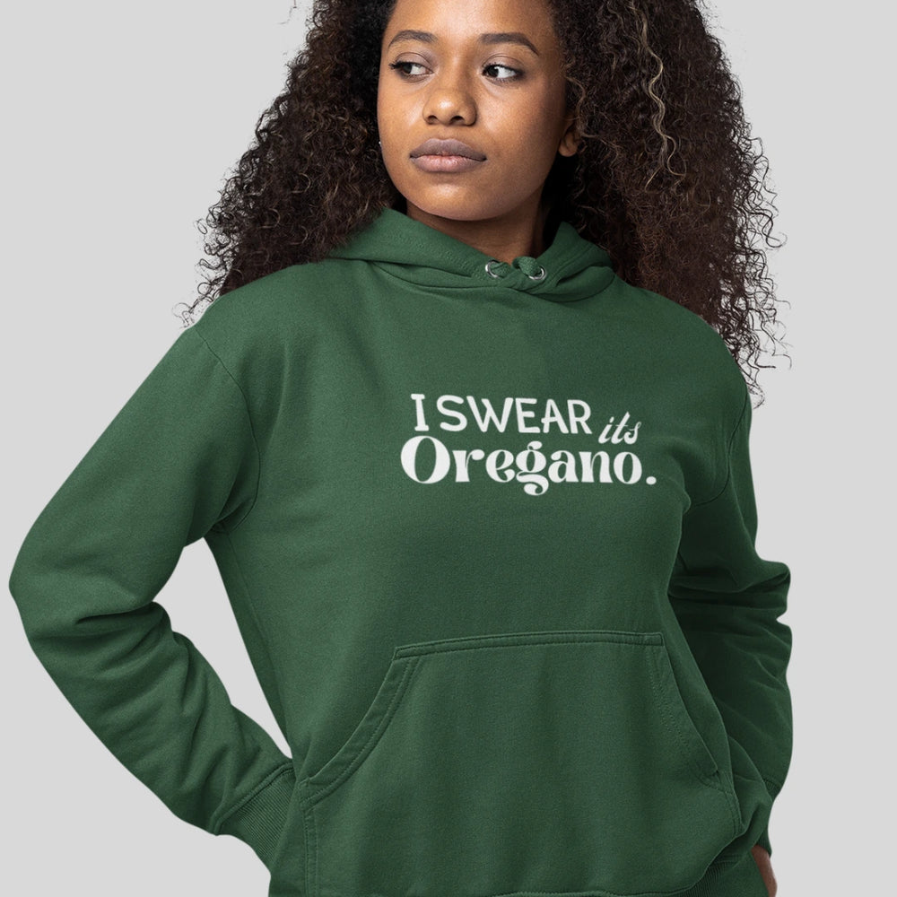 
                      
                        I Swear Its Oregano Unisex Hoodie - Bottle Green
                      
                    