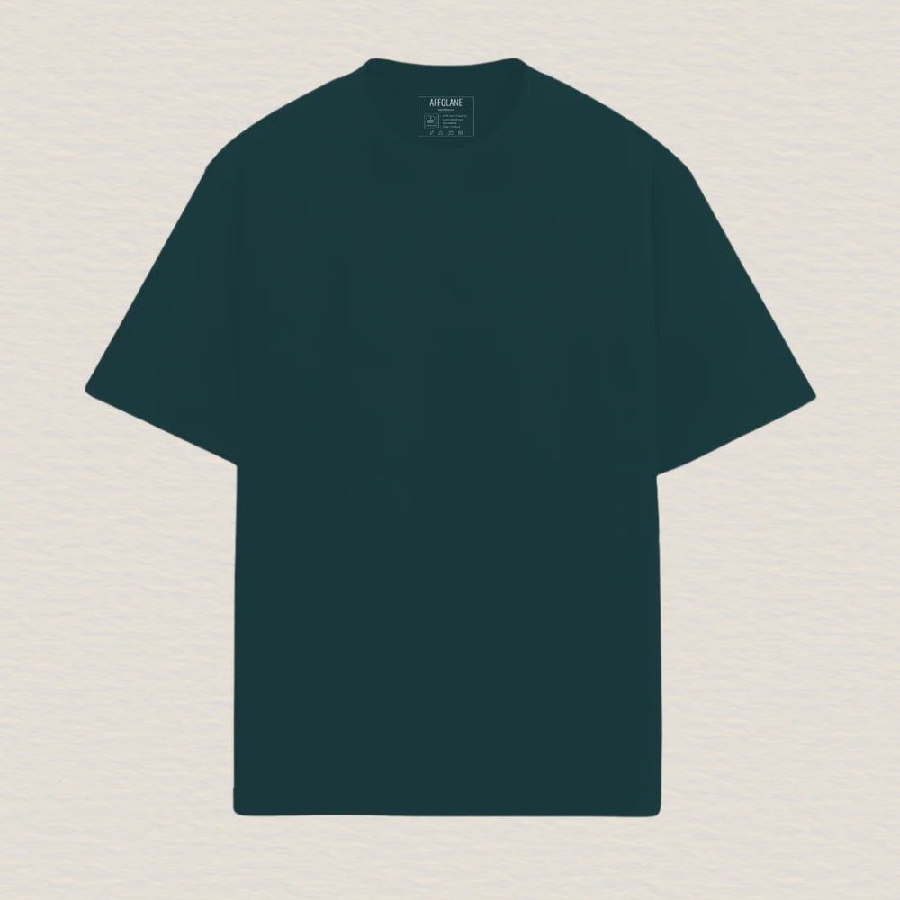 
                      
                        Unisex Oversized Solid Tshirt - Petrol Blue
                      
                    