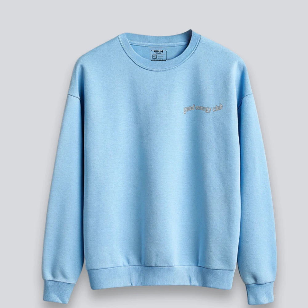 Good Energy Club Sweatshirt - Baby Blue